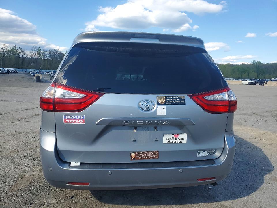 2016 Toyota Sienna VIN 5TDDK3DC1GS131253 COPART salvage auction — FRONT END, NY - MV-907A SALVAGE CERTIFICATE, sold $3,050 on 2026-07-02 (photo 6)