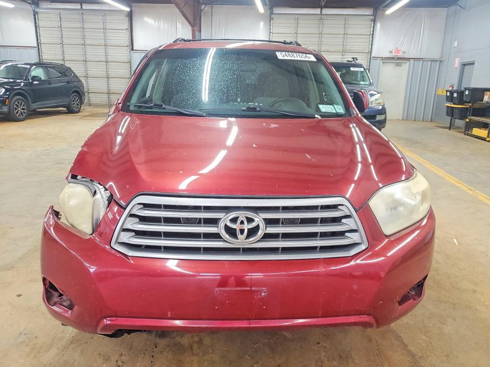 2009 Toyota Highlander VIN JTEES41A792141286 COPART salvage auction — FRONT END, Nc - Salvage Certificate Of Title, sold $1,150 on 2026-07-15 (photo 5)