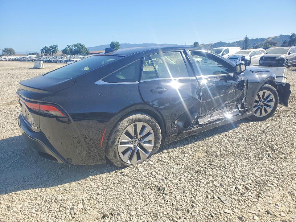 2023 Toyota Mirai VIN JTDAAAAAXPA008755 COPART salvage auction — FRONT END, CA - SALVAGE CERTIFICATE, sold $1,600 on 2026-07-14 (photo 3)