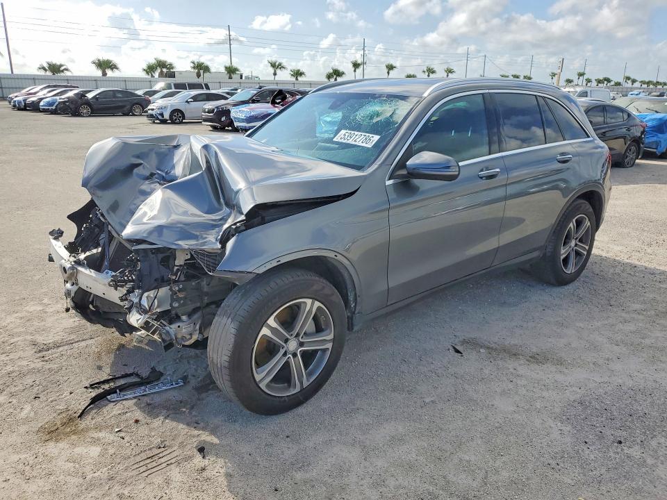 2017 Mercedes-benz Glc VIN WDC0G4KB4HF121800 COPART salvage auction — FRONT END, Fl - Cert Of Title Slvg Rebuildable, sold $1,100 on 2026-08-03 (photo 1)
