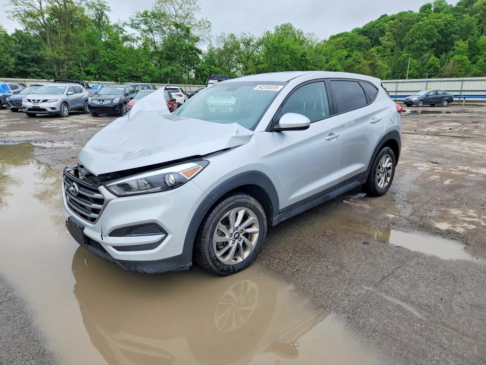 2017 Hyundai Tucson VIN KM8J23A43HU285939 COPART salvage auction — FRONT END, Pa - Certificate Of Salvage, sold $1,800 on 2026-07-16 (photo 1)