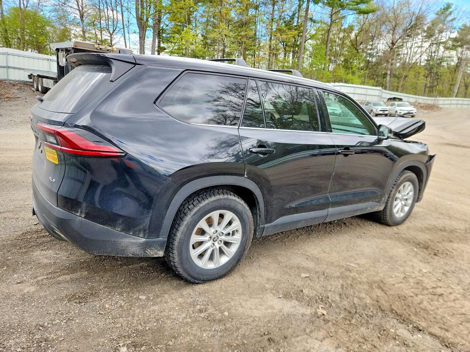 2025 Toyota Highlander VIN 5TDACAB56SS044188 COPART salvage auction — FRONT END, Vt - Cert Of Title-Salvage Vehicle, sold $19,100 on 2026-07-06 (photo 3)