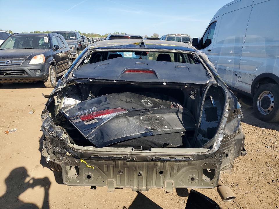 2025 Honda Civic VIN 2HGFE2F50SH593255 COPART salvage auction — REAR END, Wv - Salvage Certificate, sold $8,400 on 2026-07-28 (photo 7)