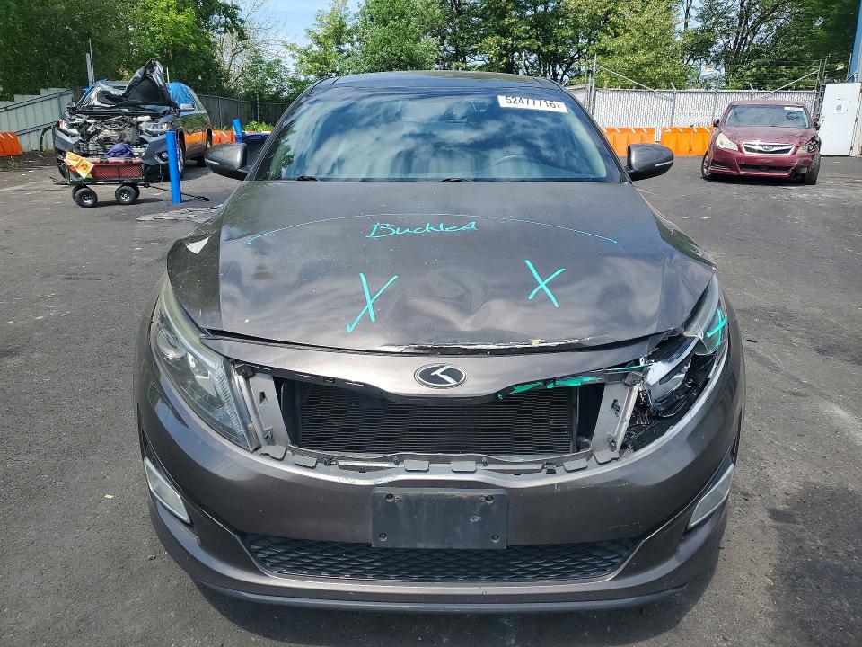 2014 Kia Optima VIN 5XXGN4A74EG305994 COPART salvage auction — FRONT END, Or - Salvage Title Certificate, sold $850 on 2026-07-27 (photo 5)