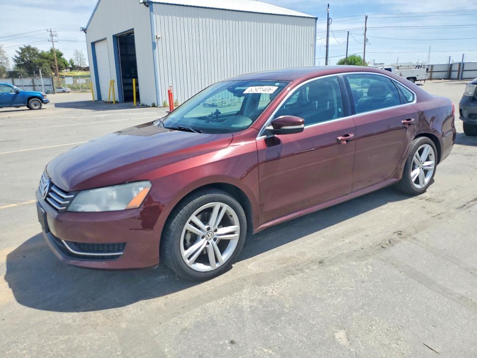 2014 Volkswagen Passat VIN 1VWBS7A3XEC066210 COPART salvage auction — REAR END, Id - Salvage Certificate Of Title, sold $1,200 on 2026-07-23 (photo 1)