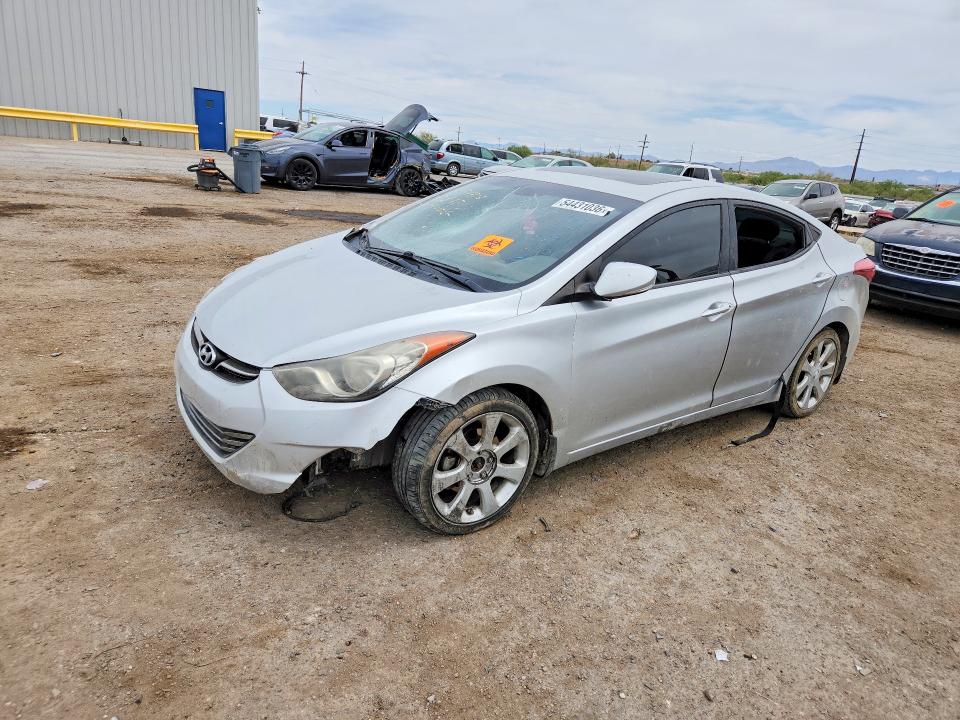 2013 Hyundai Elantra VIN KMHDH4AE5DU969556 COPART salvage auction — FRONT END, Az - Cert Of Title - Salvage, sold $375 on 2026-07-31 (photo 1)