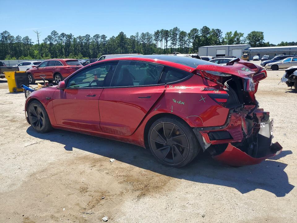 2024 Tesla Model 3 VIN 5YJ3E1ET8RF796972 COPART salvage auction — REAR END, Ca - Salvage Certificate, sold $10,500 on 2026-07-08 (photo 2)