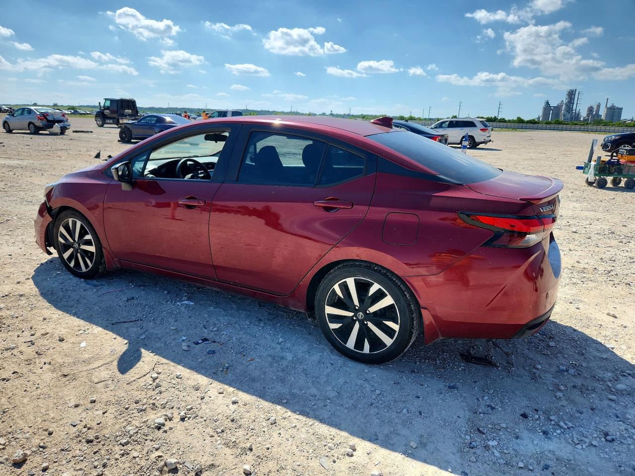 2021 Nissan Versa VIN 3N1CN8FV9ML918826 COPART salvage auction — Front End, TX - SALVAGE VEHICLE TITLE, sold $3,900 on 2026-07-09 (photo 2)