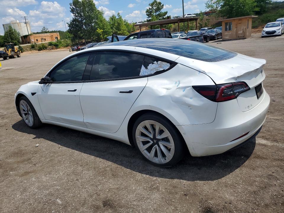 2022 Tesla Model 3 VIN 5YJ3E1EB6NF103222 COPART salvage auction — REAR END, Ga - Certificate Of Title, sold $11,500 on 2026-07-27 (photo 2)