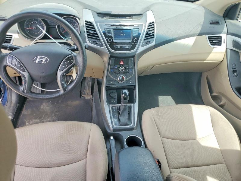 2014 Hyundai Elantra VIN KMHDH4AE2EU055198 COPART salvage auction — HAIL, Ks - Cert Of Title-Salvage, sold $1,700 on 2026-07-28 (photo 8)