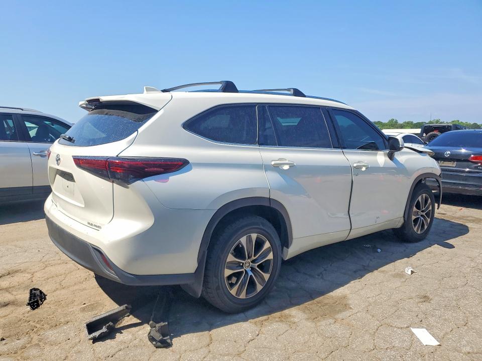 2021 Toyota VIN 5TDGZRBH2MS130974 COPART salvage auction — FRONT END, Ga - Cert Of Title-Salvage, sold $18,300 on 2026-07-10 (photo 3)