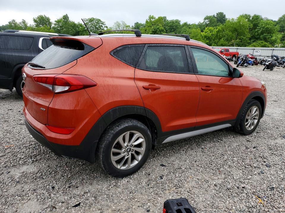 2017 Hyundai Tucson VIN KM8J3CA47HU409112 COPART salvage auction — MECHANICAL, Ky - Cert Of Title-Salvage, sold $2,900 on 2026-07-24 (photo 3)