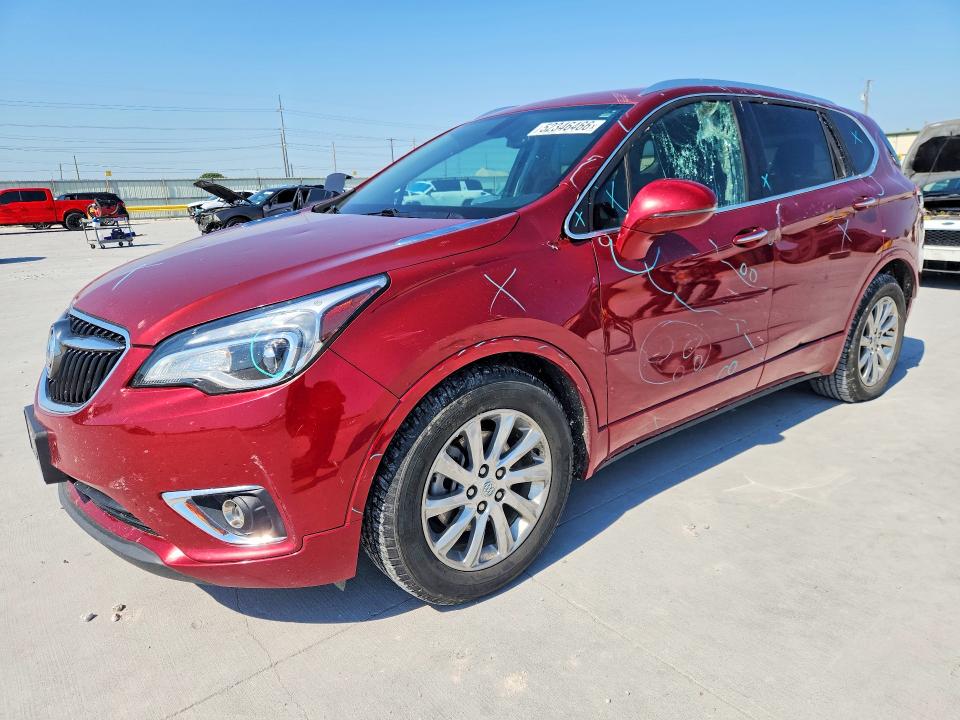2019 Buick Envision VIN LRBFXCSAXKD000725 COPART salvage auction — FRONT END, Tx - Salvage Vehicle Title, sold $2,200 on 2026-07-10 (photo 1)