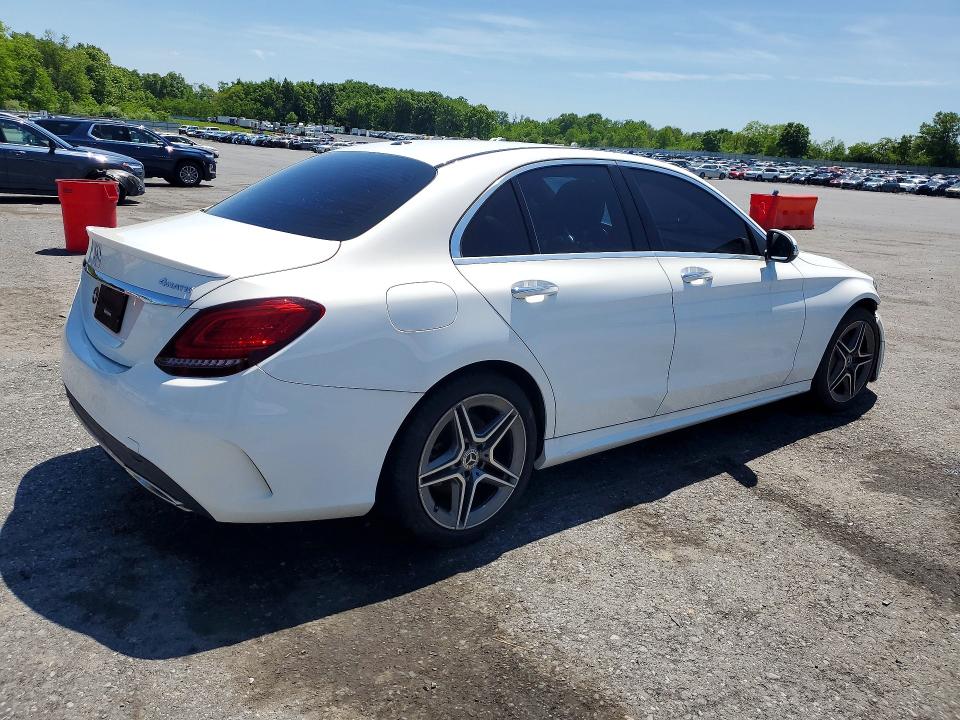 2020 Mercedes-benz C-klasse VIN WDDWF8EB3LR551305 COPART salvage auction — FRONT END, Pa - Cert Of Title, sold $6,600 on 2026-07-28 (photo 3)