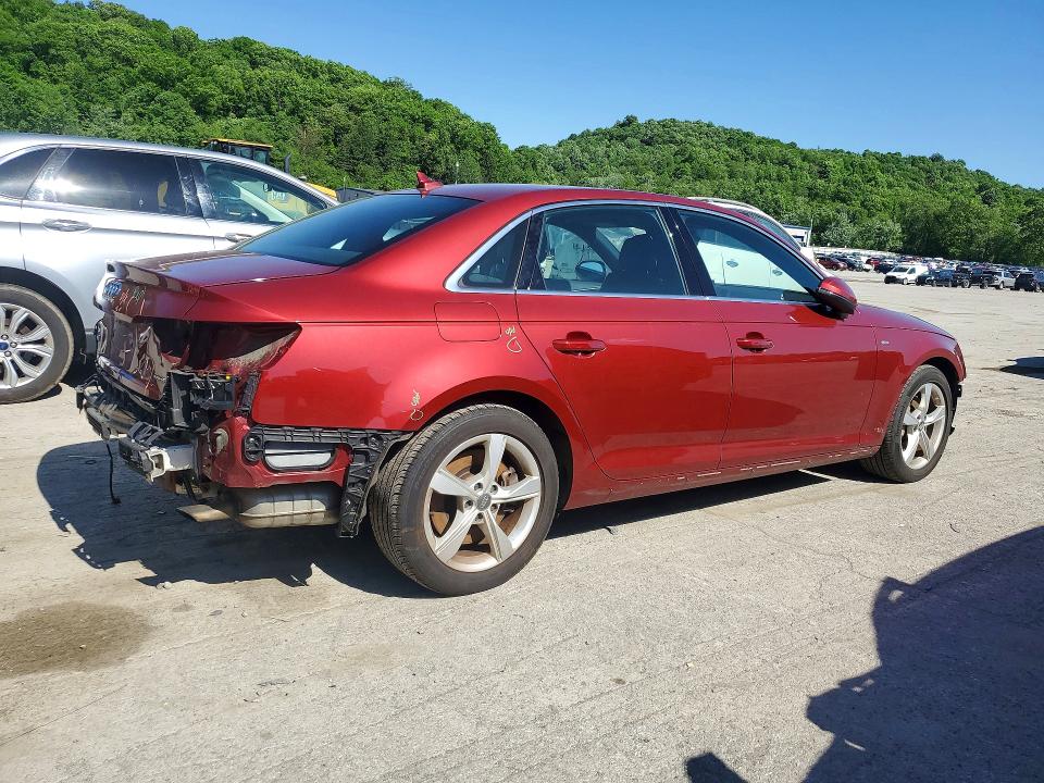 2019 Audi A4 VIN WAUDNAF4XKN019144 COPART salvage auction — FRONT END, Pa - Certificate Of Salvage, sold $4,200 on 2026-07-02 (photo 3)