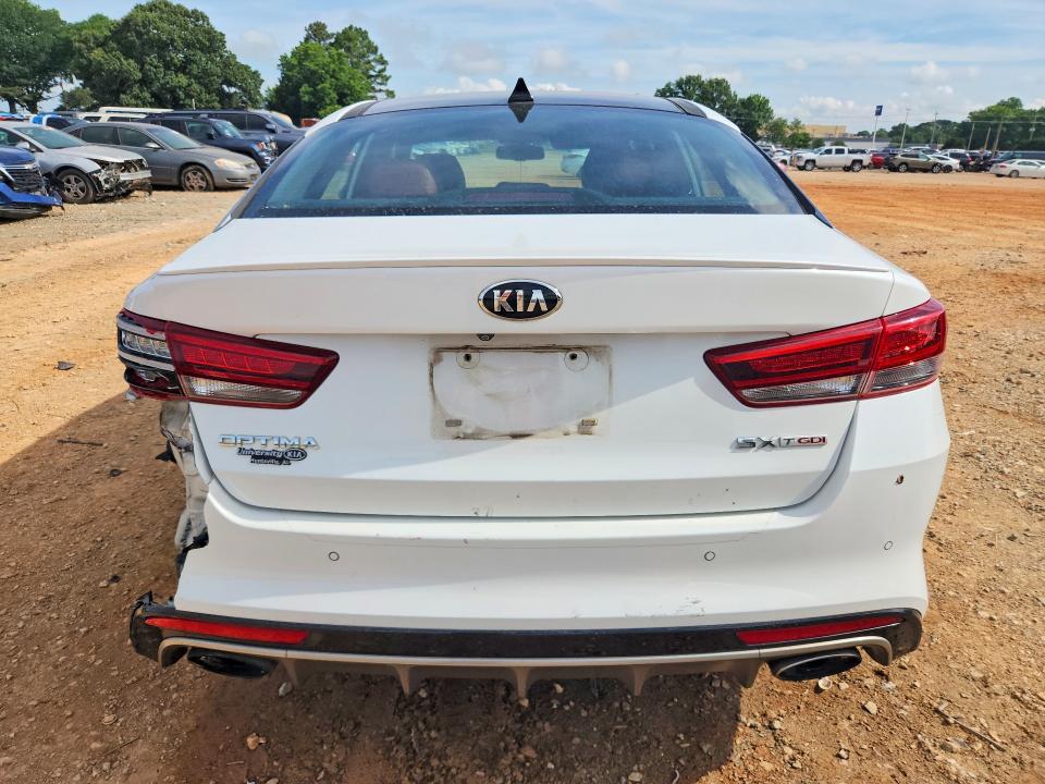 2016 Kia Optima VIN 5XXGW4L25GG016009 COPART salvage auction — REAR END, Al - Cert Of Title-Salvage Title, sold $125 on 2026-07-15 (photo 6)