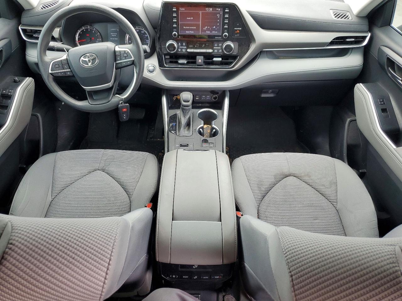 2022 Toyota Highlander VIN 5TDCZRAH9NS126406 COPART salvage auction — Rear End, TX - SALVAGE VEHICLE TITLE, sold $12,900 on 2026-07-09 (photo 8)