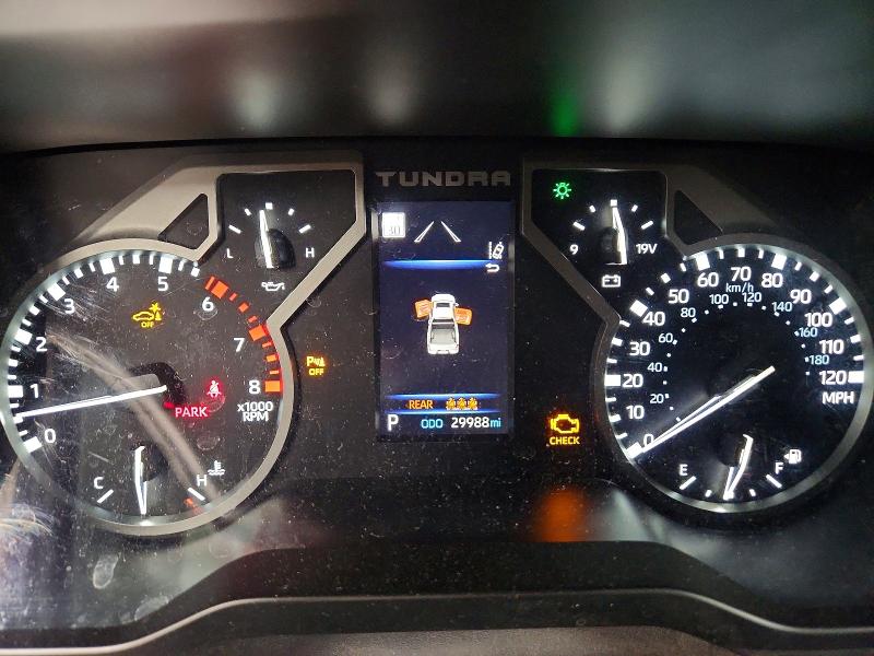 2025 Toyota Tundra VIN 5TFLA5DB5SX295349 COPART salvage auction — FRONT END, IL - CERTIFICATE OF TITLE, sold $26,250 on 2026-07-28 (photo 9)