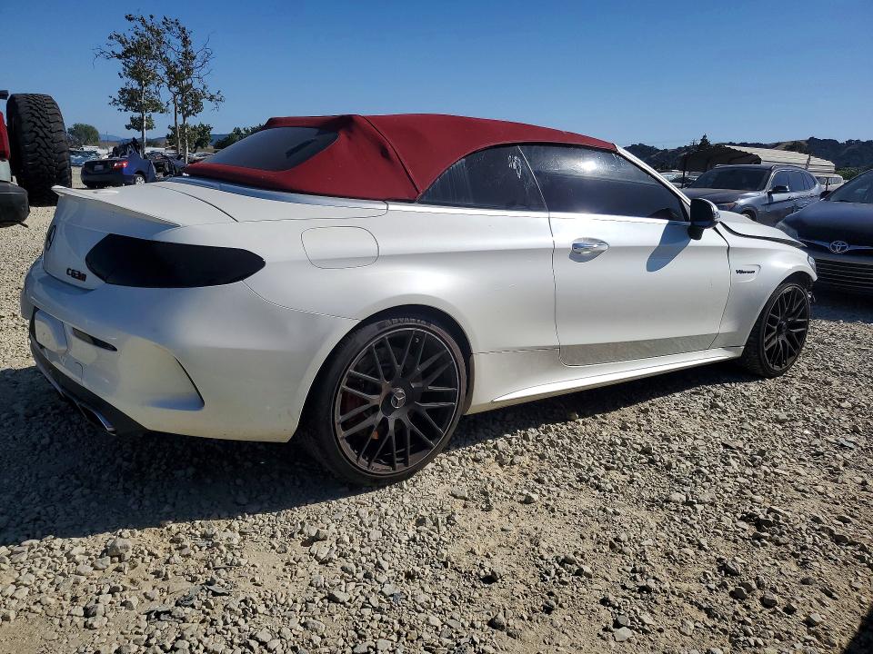 2017 Mercedes-benz C-klasse VIN WDDWK8HB9HF480529 COPART salvage auction — FRONT END, Ca - Salvage Certificate, sold $8,200 on 2026-07-02 (photo 3)