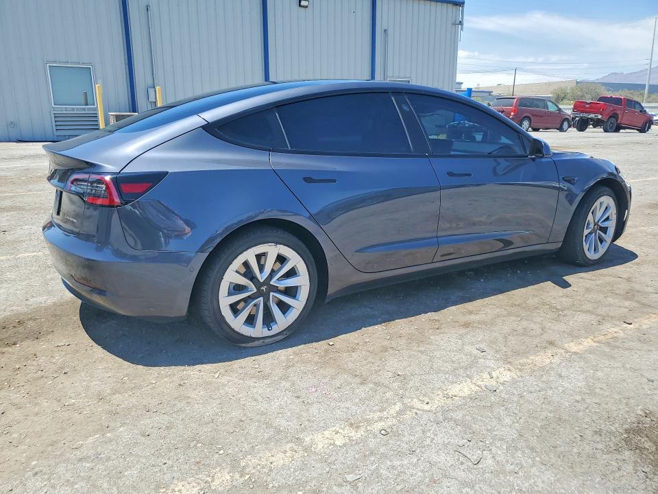 2022 Tesla VIN 5YJ3E1EB6NF187526 COPART salvage auction — FRONT END, Nv - Salvage Title, sold $9,000 on 2026-07-30 (photo 3)