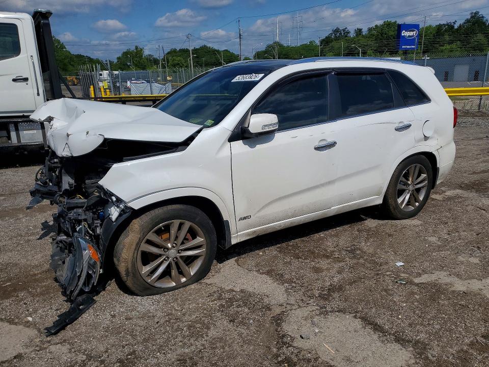2014 Kia VIN 5XYKWDA73EG459454 COPART salvage auction — FRONT END, Md - Cert Of Salvage > 75% Damage, sold $400 on 2026-07-23 (photo 1)