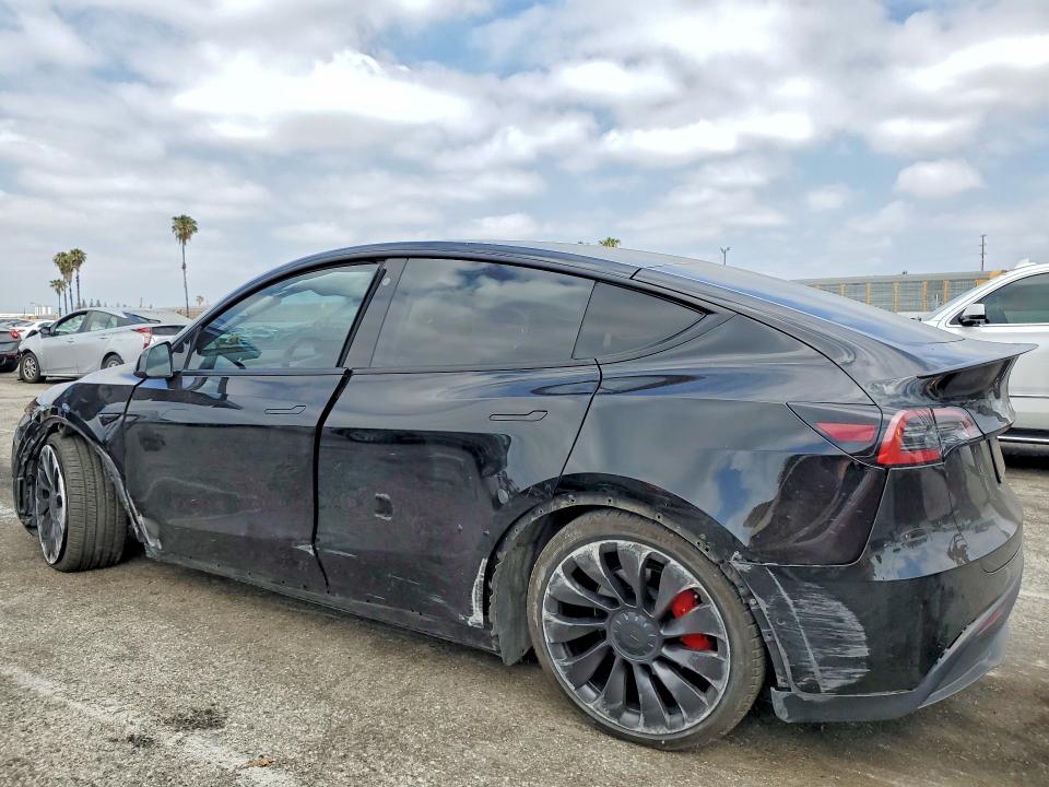 2022 Tesla Model y VIN 7SAYGDEF2NF406506 COPART salvage auction — FRONT END, Ca - Salvage Certificate, sold $8,300 on 2026-07-24 (photo 2)