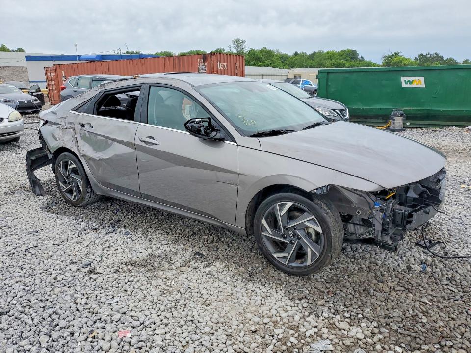 2025 Hyundai Elantra VIN KMHLS4DG7SU943113 COPART salvage auction — ROLLOVER, Al - Cert Of Title-Salvage Title, sold $2,450 on 2026-07-28 (photo 4)