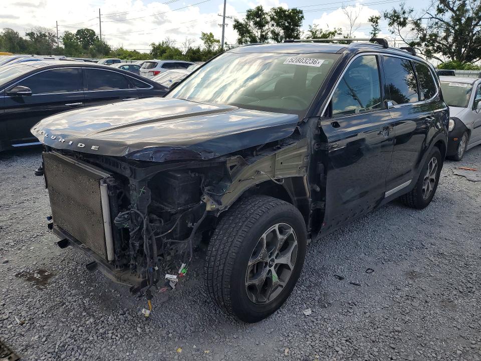 2020 Kia Telluride VIN 5XYP3DHC0LG022560 COPART salvage auction — FRONT END, Fl - Cert Of Title Slvg Rebuildable, sold $4,250 on 2026-07-10 (photo 1)