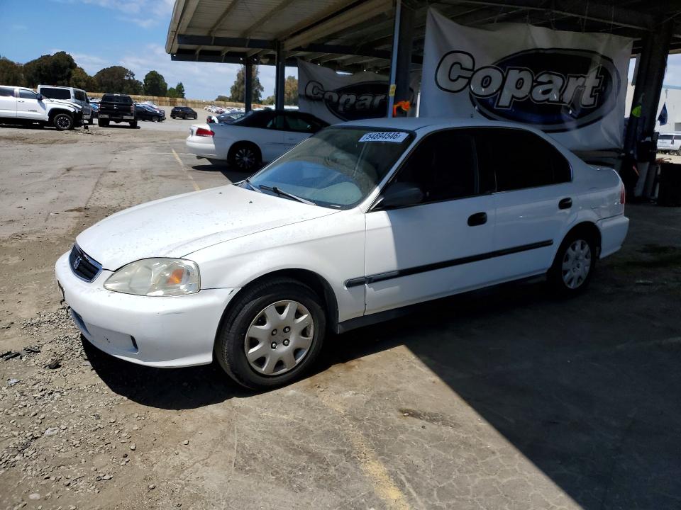 1999 Honda Civic VIN 2HGEJ6675XH553065 COPART salvage auction — SIDE, CA - SALVAGE CERTIFICATE, sold $100 on 2026-07-09 (photo 1)
