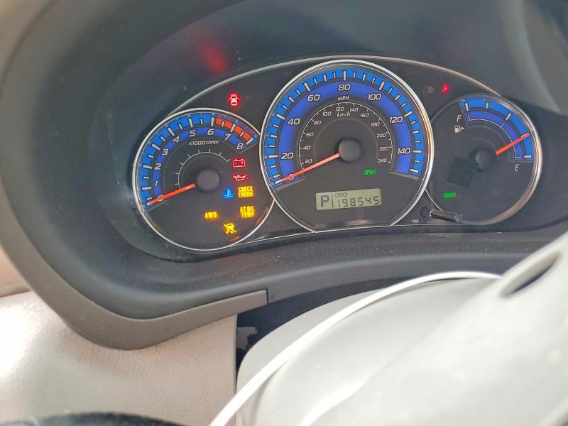 2009 Subaru Forester VIN JF2SH63669H725428 COPART salvage auction — SIDE, Nc - Salvage Certificate Of Title, sold $575 on 2026-07-17 (photo 9)