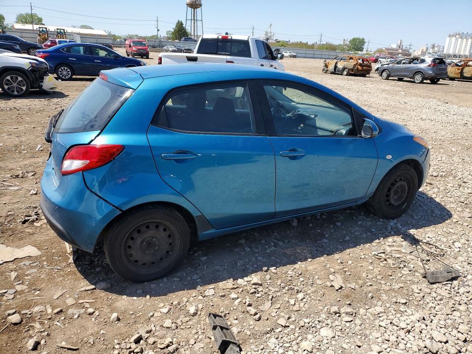 2012 Mazda 2 VIN JM1DE1KY6C0137234 COPART salvage auction — REAR END, Il - Salvage Certificate, sold $400 on 2026-07-03 (photo 3)
