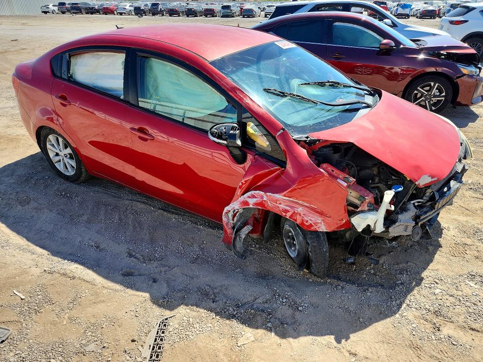 2013 Kia Rio VIN KNADN4A38D6177043 COPART salvage auction — FRONT END, Nv - Salvage Title, sold $425 on 2026-07-16 (photo 4)
