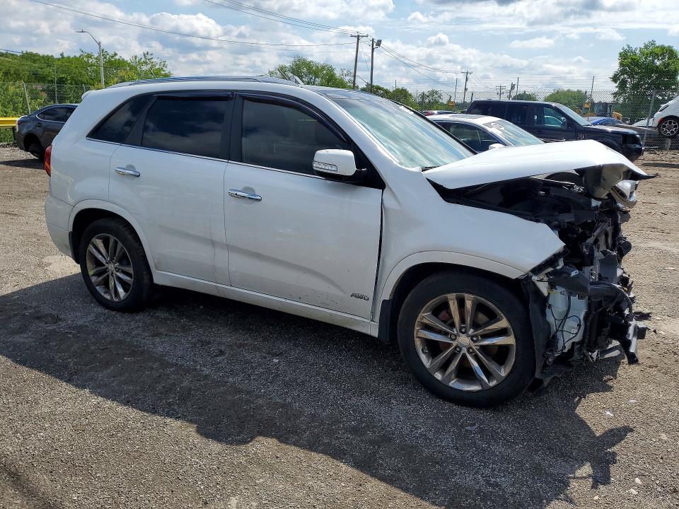 2014 Kia VIN 5XYKWDA73EG459454 COPART salvage auction — FRONT END, Md - Cert Of Salvage > 75% Damage, sold $400 on 2026-07-23 (photo 4)