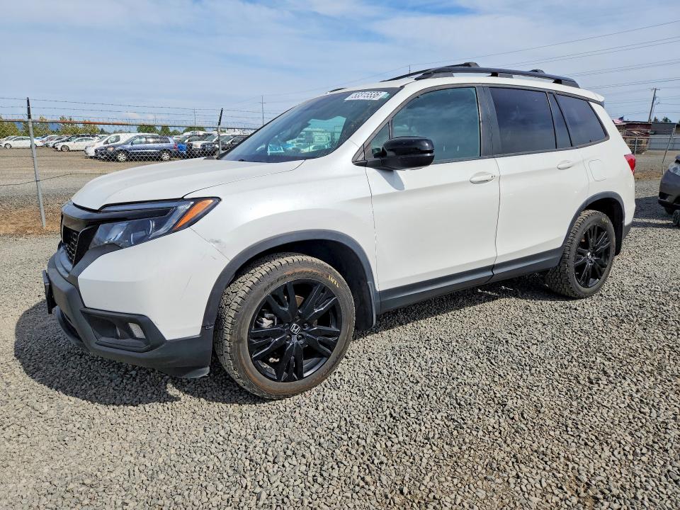 2021 Honda Passport VIN 5FNYF8H26MB030049 COPART salvage auction — FRONT END, Or - Salvage Title Certificate, sold $9,300 on 2026-07-14 (photo 1)