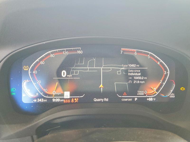 2024 BMW VIN WBX57DP05RN301641 COPART salvage auction — FRONT END, Ca - Salvage Certificate, sold $21,100 on 2026-07-07 (photo 9)