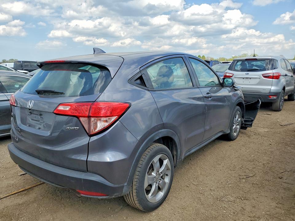2017 Honda Hr-v VIN 3CZRU6H35HM704839 COPART salvage auction — FRONT END, IL - SALVAGE CERTIFICATE, sold $3,800 on 2026-07-09 (photo 3)