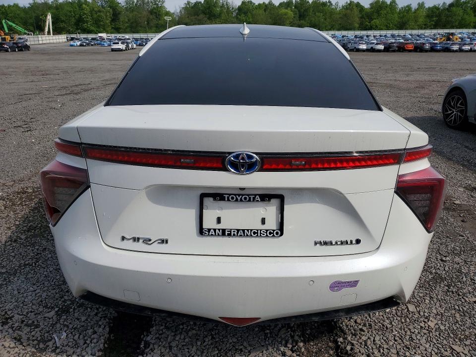 2019 Toyota Mirai VIN JTDBVRBD9KA006312 COPART salvage auction — MINOR DENT/SCRATCHES, OH - CERTIFICATE OF TITLE, sold $2,100 on 2026-07-31 (photo 6)