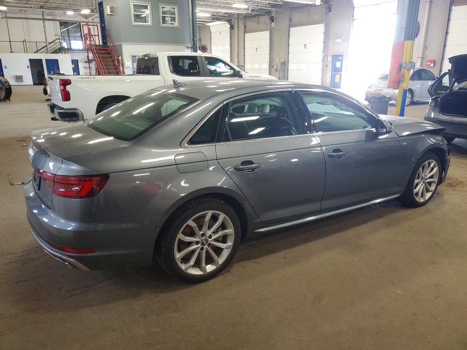 2019 Audi A4 VIN WAUFNAF47KA018310 COPART salvage auction — FRONT END, Mn - Cert Of Title-Salvage, sold $7,900 on 2026-07-16 (photo 3)