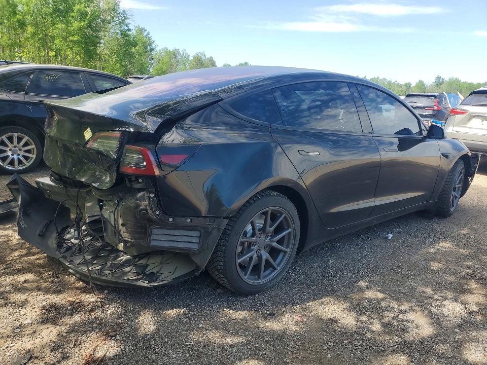 2018 Tesla Model 3 VIN 5YJ3E1EA6JF028443 COPART salvage auction — FRONT END, On - Permit Salvage, sold $3,150 on 2026-07-14 (photo 3)