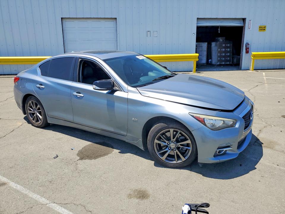 2017 Infiniti VIN JN1EV7APXHM740934 COPART salvage auction — SIDE, Ca - Salvage Certificate, sold $2,000 on 2026-07-10 (photo 4)
