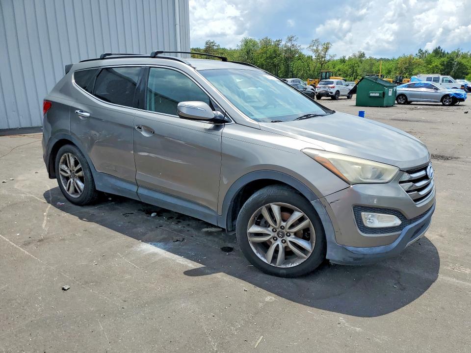 2013 Hyundai Santa fe VIN 5XYZU3LA1DG110136 COPART salvage auction — MECHANICAL, Fl - Certificate Of Title, sold $1,150 on 2026-07-27 (photo 4)