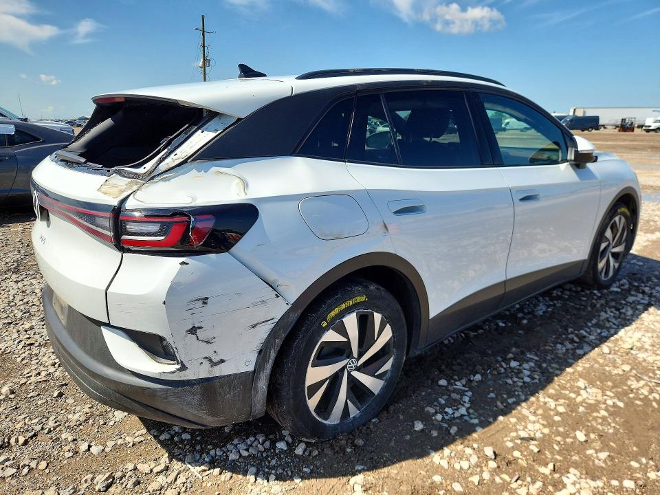 2024 Volkswagen Id.4 VIN 1V2BMPE87RC007560 COPART salvage auction — REAR END, Tx - Salvage Vehicle Title, sold $7,000 on 2026-07-23 (photo 3)