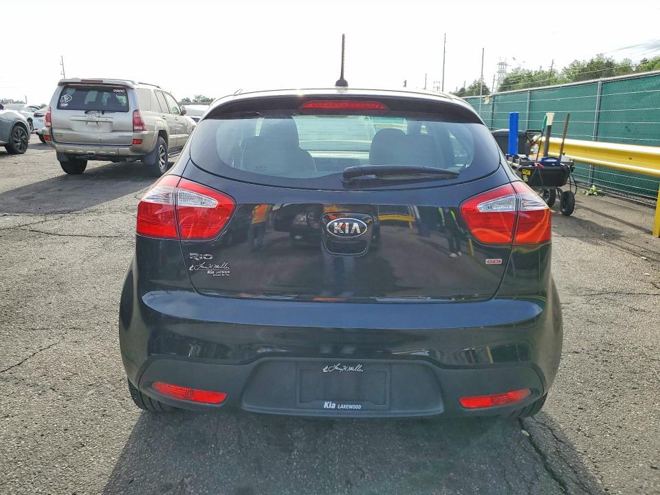 2013 Kia Rio VIN KNADM5A39D6231409 COPART salvage auction — FRONT END, Co - Public - Salvage Title, sold $275 on 2026-07-21 (photo 6)