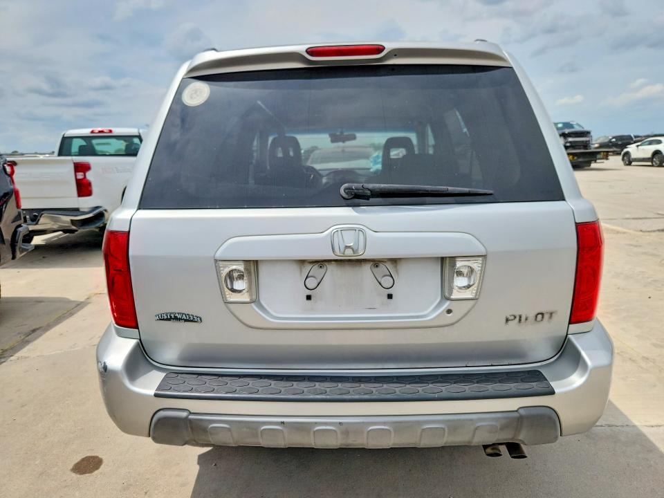 2004 Honda Pilot VIN 2HKYF18614H565091 COPART salvage auction — FRONT END, TX - SALVAGE VEHICLE TITLE, sold $300 on 2026-07-09 (photo 6)