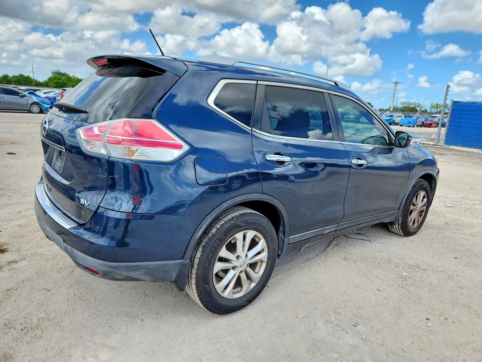 2016 Nissan Rogue VIN KNMAT2MT5GP634384 COPART salvage auction — FRONT END, Fl - Cert Of Title Slvg Rebuildable, sold $800 on 2026-07-13 (photo 3)