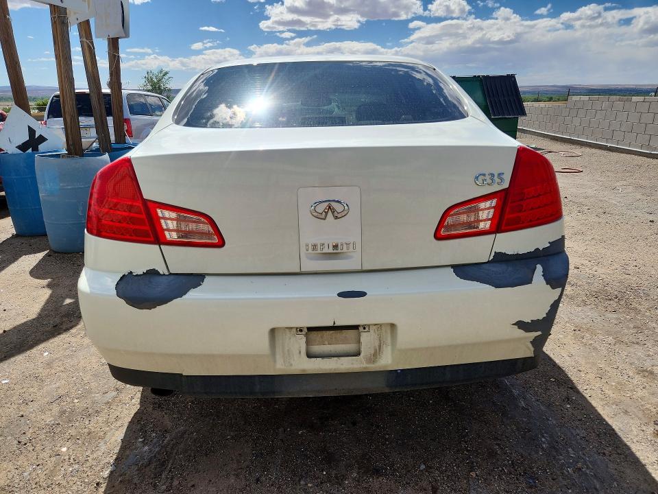 2003 Infiniti G VIN JNKCV51E73M011613 COPART salvage auction — REAR END, Nm - Cert Of Title-Salvage, sold $325 on 2026-07-27 (photo 6)