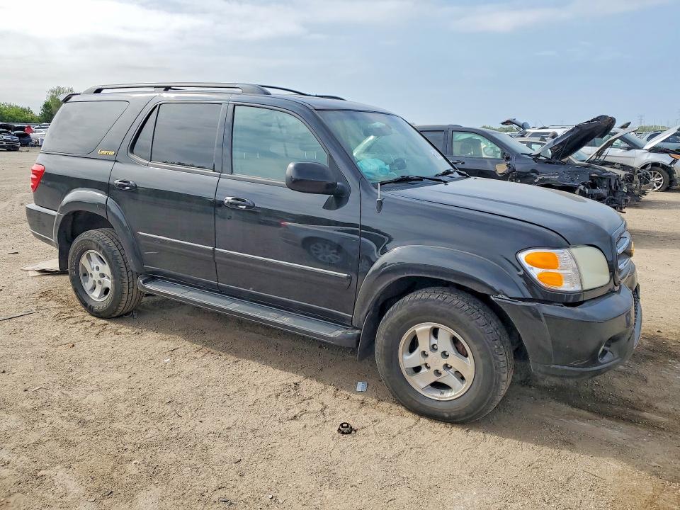 2002 Toyota Sequoia VIN 5TDBT48A72S059583 COPART salvage auction — FRONT END, Il - Salvage Certificate, sold $300 on 2026-07-28 (photo 4)
