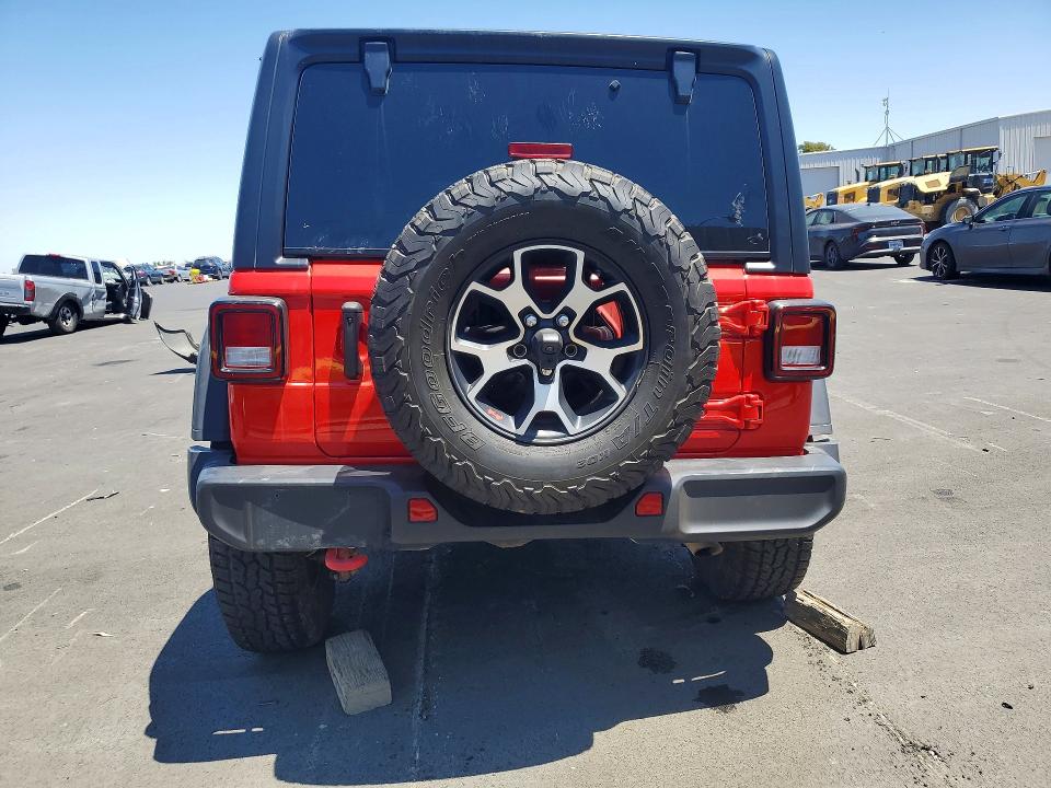 2022 Jeep Wrangler unlimited VIN 1C4HJXFN5NW129576 COPART salvage auction — FRONT END, CA - SALVAGE CERTIFICATE, sold $13,600 on 2026-07-27 (photo 6)