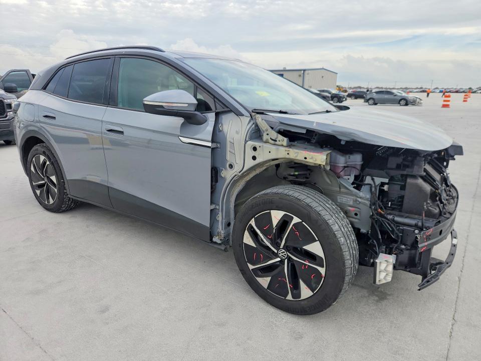 2022 Volkswagen Id.4 VIN WVGTMPE24NP073516 COPART salvage auction — FRONT END, Tx - Salvage Vehicle Title, sold $12,100 on 2026-07-10 (photo 4)