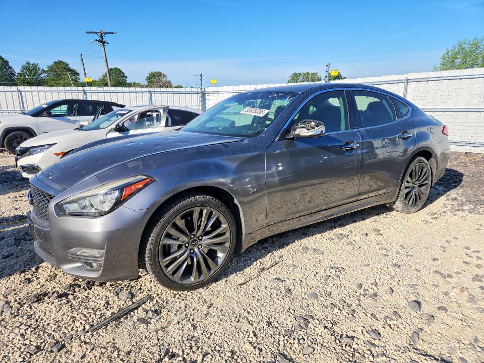 2017 Infiniti Q70 VIN JN1BY1ARXHM770010 COPART salvage auction — HAIL, MO - SALVAGE CERTIFICATE OF TITLE, sold $2,950 on 2026-07-29 (photo 1)